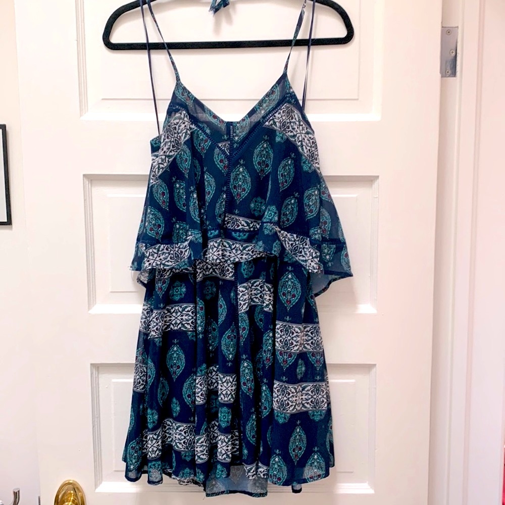 Paisley Navy Mini Dress Size 0